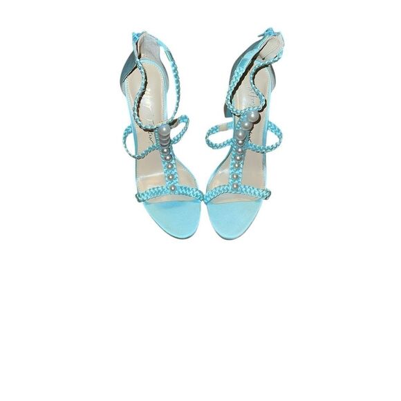 Betsey Johnson Elegant Blue Strappy Women's Sandals Size 6 - Picture 1 of 5